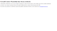 Desktop Screenshot of pastebin.graalcenter.org